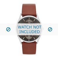 Horlogeband Skagen SKW6086 Leder Cognac 22mm
