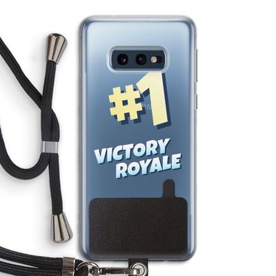 Victory Royale: Samsung Galaxy S10e Transparant Hoesje met koord