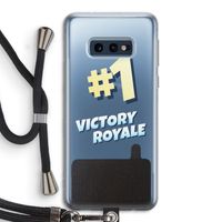 Victory Royale: Samsung Galaxy S10e Transparant Hoesje met koord