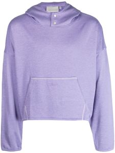 Off Duty hoodie à logo Pyra brodé - Violet