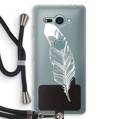 Pluim: Sony Xperia XZ2 Compact Transparant Hoesje met koord