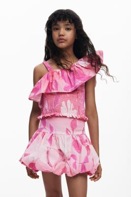 Peplum tanktop - RED - 13/14