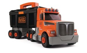 Smoby vrachtwagen Black + Dekker junior 45 cm zwart 61-delig