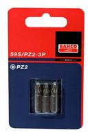 Bahco x3 bits pz2 25mm 1/4" dr standard | 59S/PZ2-3P - thumbnail