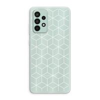 Zwart-witte kubussen: Samsung Galaxy A52s 5G Transparant Hoesje