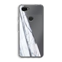 Gestreepte marmer: Google Pixel 3a Transparant Hoesje