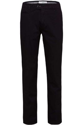 Brax Regular Fit Chino zwart, Effen