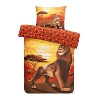 Comfort dekbedovertrek Disney Lion King - lichtbruin - 140x200 cm - Leen Bakker - thumbnail