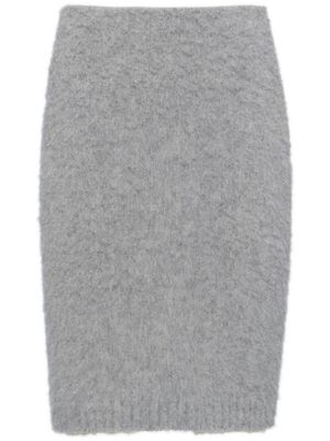 Prada jupe crayon en cachemire - Gris