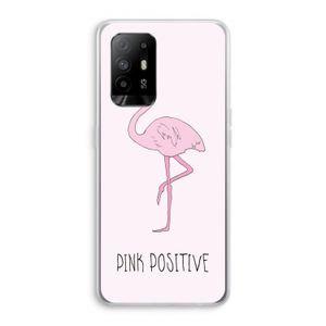 Pink positive: Oppo A95 5G Transparant Hoesje
