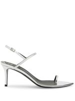 Giuseppe Zanotti sandales Symonne 70 mm à bride arrière - Argent