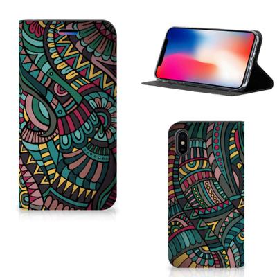 Apple iPhone X | Xs | Hoesje met Magneet | Aztec