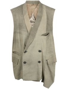 Ziggy Chen asymmetric double-breasted jacket - Vert