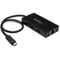 StarTech.com 3-Poorts USB 3.0 Hub met USB-C en Gigabit Ethernet Inclusief voedingsadapter