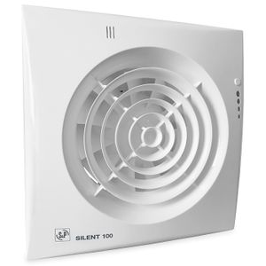 Badkamer/toilet Ventilator Soler & Palau Silent (100chz Visual) Ø 100mm - Timer + Vochtsensor