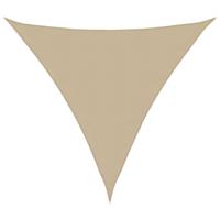 vidaXL Zonnescherm driehoekig 3,6x3,6x3,6 m oxford stof beige