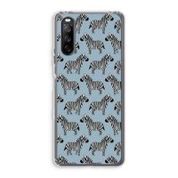 Zebra: Sony Xperia 10 III Transparant Hoesje