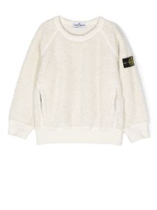 Stone Island Junior sweat en polaire à patch Compass - Tons neutres