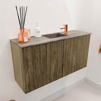 Toiletmeubel Mondiaz Joya Dlux | 80 cm | Meubelkleur Dusk | Faye wastafel Oza Wasbak Midden | 1 kraangat