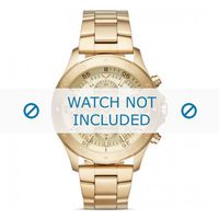Michael Kors horlogeband MK8570 Staal Goud 22mm - thumbnail