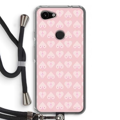 Ass 'n Titties: Pixel 3a Transparant Hoesje met koord