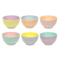 Schaal Ø14cm 2-tone pastel, 6 assorti