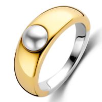 TI SENTO-Milano 12283YP Ring Crystal Pearl zilver goud- en zilverkleurig-wit