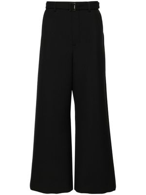 sacai pantalon à coupe ample - Noir