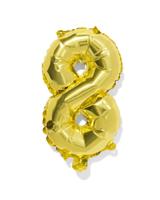 HEMA Folieballon cijfer 8 30cm goud (goud)