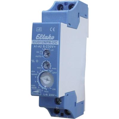 Eltako 21100806 DIN-rail dimmer Geschikt voor lampen: Gloeilamp, Spaarlamp, Halogeenlamp, TL-buis, LED-lamp Blauw, Grijs