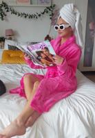 Pink / Dames Badjas-xl/xxl