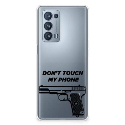 OPPO Reno 6 Pro Plus 5G Silicone-hoesje Pistol DTMP OPPO Reno 6 Pro Plus 5G Silicone-hoesje Pistol DTMP