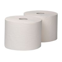 PM maxirol poetspapier cel 1-laags wit 24cmx1000mtr PM maxirol poetspapier cel 1-laags wit 24cmx1000mtr