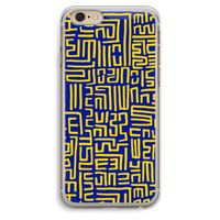 Majorelle Blue Print: iPhone 6 Plus / 6S Plus Transparant Hoesje