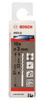 Bosch Accessoires Metaalboren HSS-G, Standard 3 x 33 x 61 mm 10st - 2608595055 - thumbnail