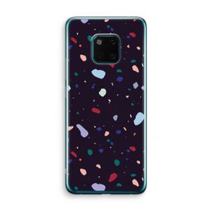 Dark Rounded Terrazzo: Huawei Mate 20 Pro Transparant Hoesje