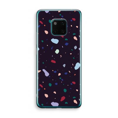 Dark Rounded Terrazzo: Huawei Mate 20 Pro Transparant Hoesje