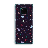 Dark Rounded Terrazzo: Huawei Mate 20 Pro Transparant Hoesje Dark Rounded Terrazzo: Huawei Mate 20 Pro Transparant Hoesje