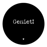 Tuincirkel Geniet! zwart 80 - thumbnail
