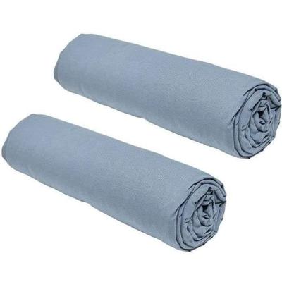 Set van 2 teday essentiële vloeken - 90 x 190 cm - 1 persoon - 100% katoen - denim