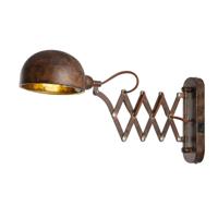 Wandlamp schaarlamp industrieel Xirena goud OP = OP Wandlamp schaarlamp industrieel Xirena goud OP = OP