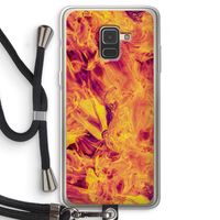 Eternal Fire: Samsung Galaxy A8 (2018) Transparant Hoesje met koord