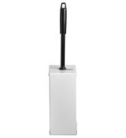 Toiletborstelset quartzline rvs wit