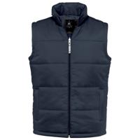 B&C Gewatteerde bodywarmer - voor heren - donkerblauw - nylon - outdoor - vrije tijds jas