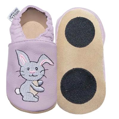 Hobea babyslofjes extra antislip Hase pastell lila-24-25
