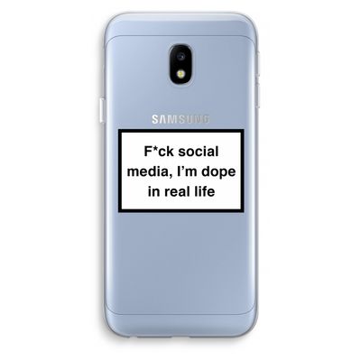 I'm dope: Samsung Galaxy J3 (2017) Transparant Hoesje