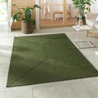 Jute Vloerkleed Braids - Groen maat: 230x160cm - materiaal: Polypropyleen - Dekbed-Discounter.nl