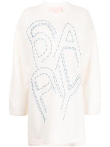 BAPY BY *A BATHING APE® pull à broderies BAPY - Blanc