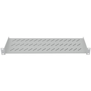 LogiLink SF2C35G 19 inch Apparaatbodem voor patchkast 2 HE Vast inbouw Geschikt voor kastdiepte: 450 mm Grijs