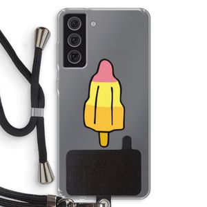 Raketijsje: Samsung Galaxy S21 FE Transparant Hoesje met koord